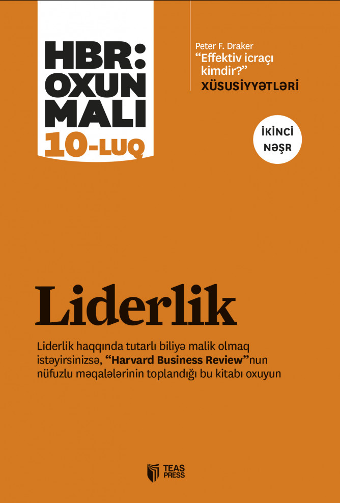 Liderlik “Harvard Business Review”: oxunmalı “10-luq” kitabı, əsəri, nəşri, çap məhsulu